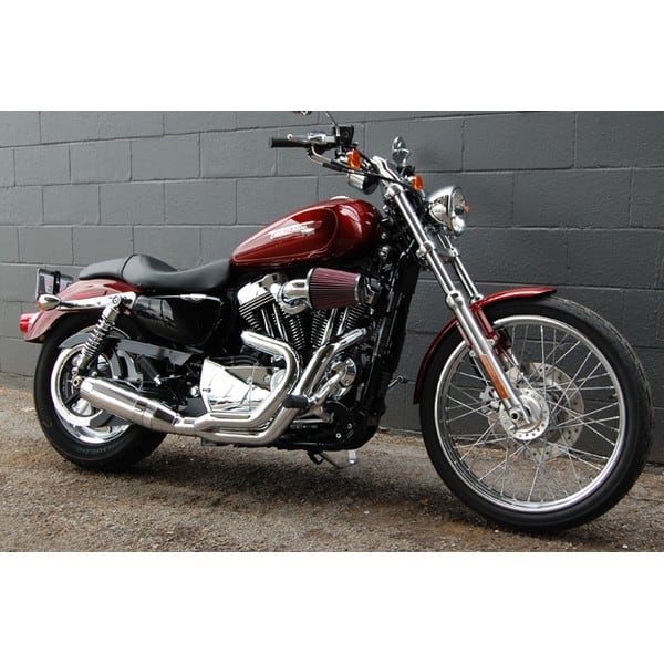 D D Bob Cat 2 1 Exhaust for 2004 2018 Sportster Models